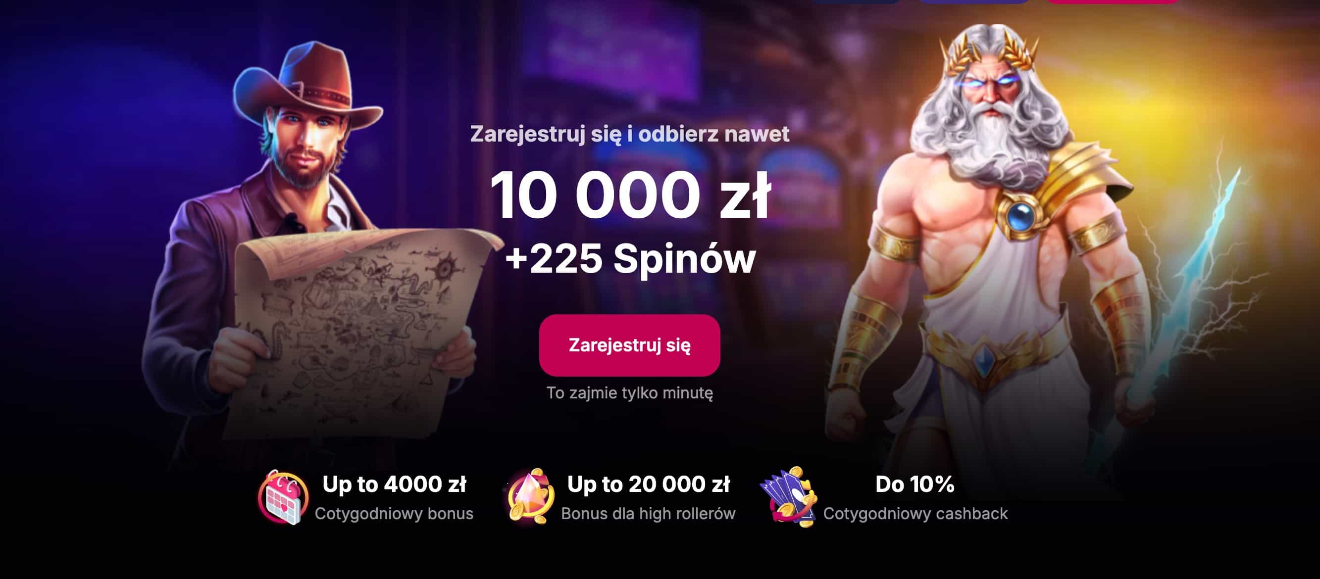 Bonus powitalny NV Casino do 10 000 zł i 225 darmowych spin&oacute;w
